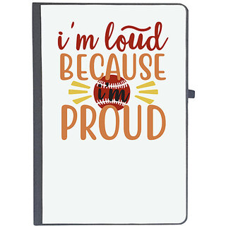                       UDNAG Ruled Notebook Diary 'Teacher Student | i'm loud because i'm proud', [A5 80Pages 80GSM]                                              