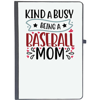                       UDNAG Ruled Notebook Diary 'Mother | kinda busy being a baseball mom2', [A5 80Pages 80GSM]                                              