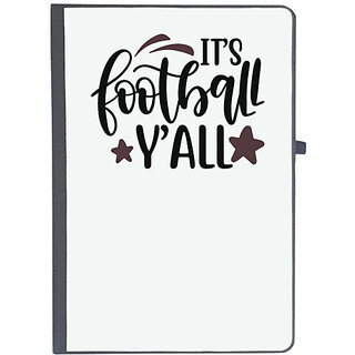                       UDNAG Ruled Notebook Diary 'Football | it's football y'all', [A5 80Pages 80GSM]                                              