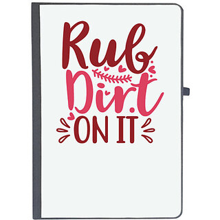                       UDNAG Ruled Notebook Diary 'Baseball | Rub dirt on it', [A5 80Pages 80GSM]                                              