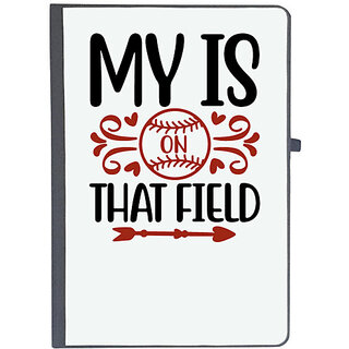                       UDNAG Ruled Notebook Diary 'Baseball | my is on that field', [A5 80Pages 80GSM]                                              