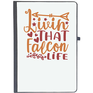                       UDNAG Ruled Notebook Diary 'Falcon | linin that falcon life', [A5 80Pages 80GSM]                                              