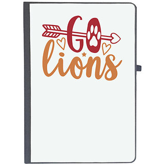                       UDNAG Ruled Notebook Diary 'Lion | go lions', [A5 80Pages 80GSM]                                              