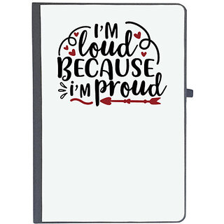                       UDNAG Ruled Notebook Diary 'Teacher | im loud because im proud', [A5 80Pages 80GSM]                                              