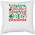 UDNAG White Polyester 'Christmas Santa | have yourself amerry little christmas' Pillow Cover [16 Inch X 16 Inch]