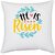 UDNAG White Polyester 'Risen' Pillow Cover [16 Inch X 16 Inch]