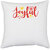 UDNAG White Polyester 'Christmas Santa | joyful3' Pillow Cover [16 Inch X 16 Inch]