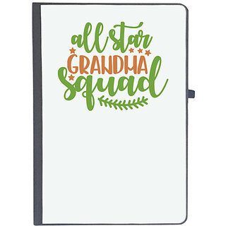                       UDNAG Ruled Notebook Diary 'Grand Mother | all star grandma squad', [A5 80Pages 80GSM]                                              