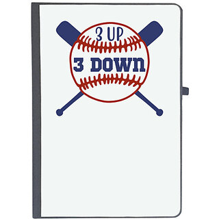                       UDNAG Ruled Notebook Diary 'Baseball | 3up 3down', [A5 80Pages 80GSM]                                              
