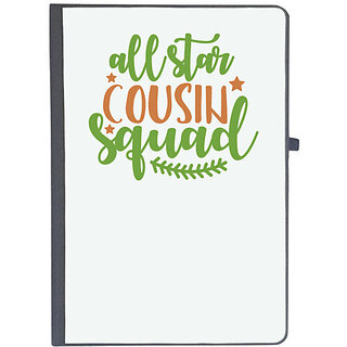                       UDNAG Ruled Notebook Diary 'Cousin | all star cousin squad', [A5 80Pages 80GSM]                                              