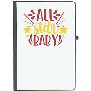                       UDNAG Ruled Notebook Diary 'Baby | all star baby', [A5 80Pages 80GSM]                                              