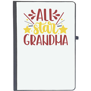                       UDNAG Ruled Notebook Diary 'Grand Mother | all star grandma', [A5 80Pages 80GSM]                                              