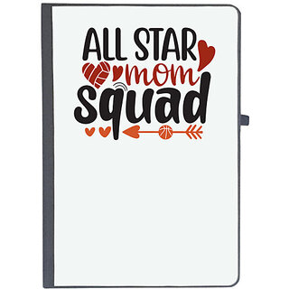                       UDNAG Ruled Notebook Diary 'Mother | all star mom squad', [A5 80Pages 80GSM]                                              