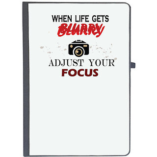                       UDNAG Ruled Notebook Diary 'Camerman | When Life gets blurry adjust your focus', [A5 80Pages 80GSM]                                              