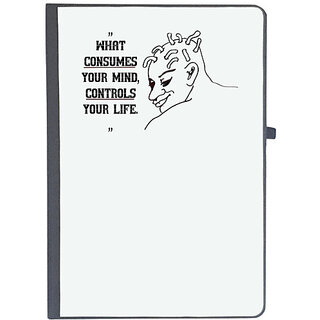                       UDNAG Ruled Notebook Diary 'Mind | What consumes your mind controls your life', [A5 80Pages 80GSM]                                              