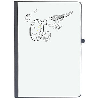                       UDNAG Ruled Notebook Diary 'Bird | Illustration art', [A5 80Pages 80GSM]                                              
