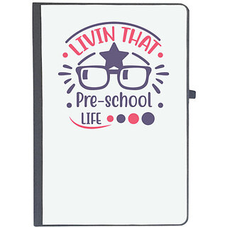                       UDNAG Ruled Notebook Diary 'Teacher Student | Livin that pre school life', [A5 80Pages 80GSM]                                              