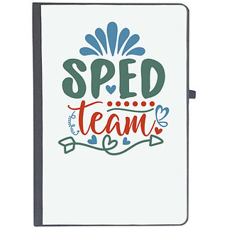                       UDNAG Ruled Notebook Diary 'Teacher Student | sped team', [A5 80Pages 80GSM]                                              