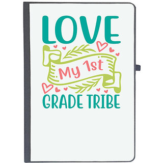                       UDNAG Ruled Notebook Diary 'Teacher Student | love my 1st grade tribe', [A5 80Pages 80GSM]                                              
