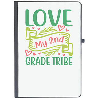                      UDNAG Ruled Notebook Diary 'Teacher Student | love my 2nd grade tribe', [A5 80Pages 80GSM]                                              