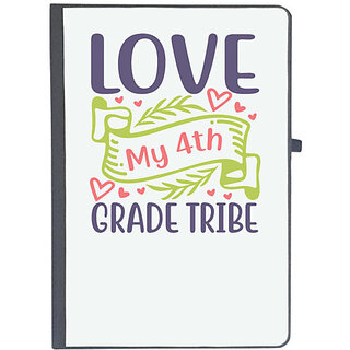                       UDNAG Ruled Notebook Diary 'Teacher Student | love my 4th grade tribe', [A5 80Pages 80GSM]                                              