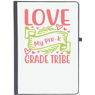                       UDNAG Ruled Notebook Diary 'Teacher Student | love to my pre-k grade tribe', [A5 80Pages 80GSM]                                              