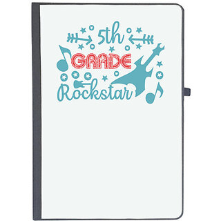                       UDNAG Ruled Notebook Diary 'Teacher Student | 5th grade rockstar', [A5 80Pages 80GSM]                                              