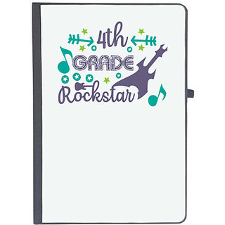                       UDNAG Ruled Notebook Diary 'Teacher Student | 4th grade rockstar', [A5 80Pages 80GSM]                                              