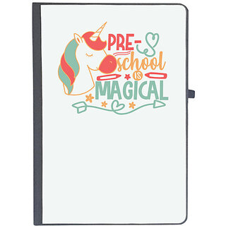                       UDNAG Ruled Notebook Diary 'Teacher Student | pre-school is magical', [A5 80Pages 80GSM]                                              