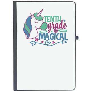                       UDNAG Ruled Notebook Diary 'Teacher Student | 10th grade is magical', [A5 80Pages 80GSM]                                              