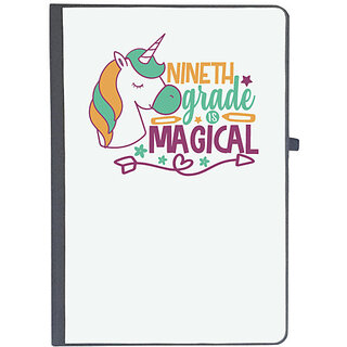                       UDNAG Ruled Notebook Diary 'Teacher Student | 9th grade is magical', [A5 80Pages 80GSM]                                              