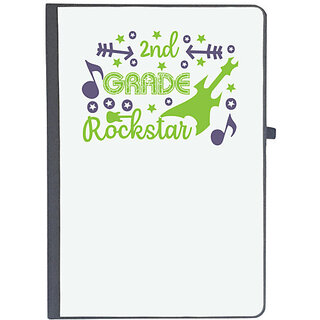                       UDNAG Ruled Notebook Diary 'Teacher Student | 2nd grade rockstar', [A5 80Pages 80GSM]                                              