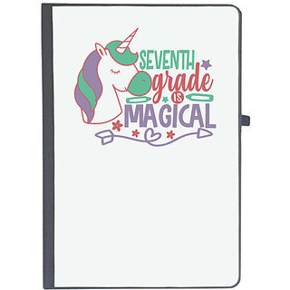                       UDNAG Ruled Notebook Diary 'Teacher Student | 7th grade is magical', [A5 80Pages 80GSM]                                              