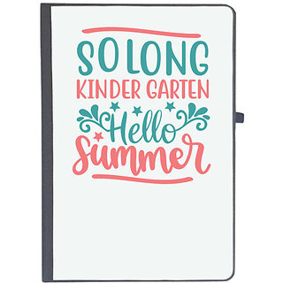                       UDNAG Ruled Notebook Diary 'Summer | Solong Kindergarten hello summer', [A5 80Pages 80GSM]                                              