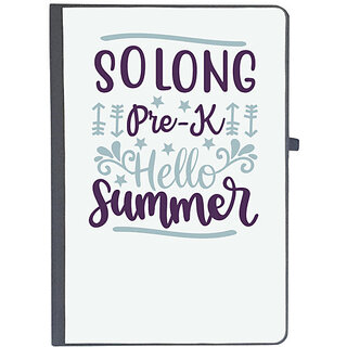                       UDNAG Ruled Notebook Diary 'Teacher Student | Solong pre-k hello summer', [A5 80Pages 80GSM]                                              