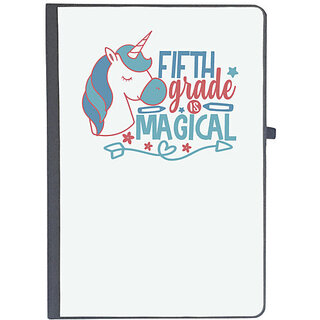                       UDNAG Ruled Notebook Diary 'Teacher Student | 5th grade is magical', [A5 80Pages 80GSM]                                              