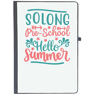                       UDNAG Ruled Notebook Diary 'Teacher Student | Solong pre-school hello summer', [A5 80Pages 80GSM]                                              