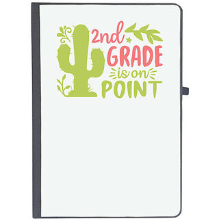                       UDNAG Ruled Notebook Diary 'Teacher Student | 2nd grade is on point copy', [A5 80Pages 80GSM]                                              