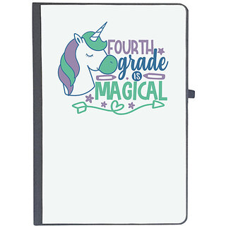                       UDNAG Ruled Notebook Diary 'Teacher Student | 4th grade is magical', [A5 80Pages 80GSM]                                              