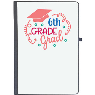                       UDNAG Ruled Notebook Diary 'Teacher Student | 6 th grade grad', [A5 80Pages 80GSM]                                              