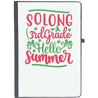                       UDNAG Ruled Notebook Diary 'Teacher Student | Solong 3rd grade hello summer', [A5 80Pages 80GSM]                                              