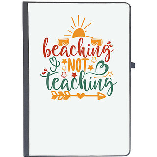                       UDNAG Ruled Notebook Diary 'Teacher Student | beaching not teaching', [A5 80Pages 80GSM]                                              