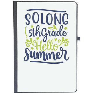                       UDNAG Ruled Notebook Diary 'Teacher Student | Solong 5th grade hello summer', [A5 80Pages 80GSM]                                              