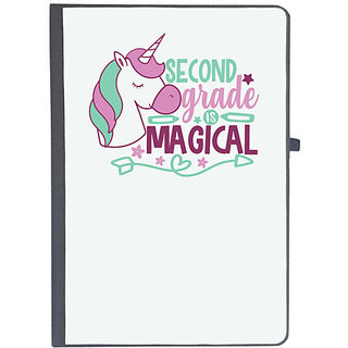                       UDNAG Ruled Notebook Diary 'Teacher Student | 2nd grade is magical', [A5 80Pages 80GSM]                                              