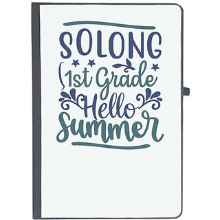                       UDNAG Ruled Notebook Diary 'Teacher Student | Solong 1st grade hello summer', [A5 80Pages 80GSM]                                              