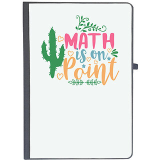                       UDNAG Ruled Notebook Diary 'Math | math is on point', [A5 80Pages 80GSM]                                              