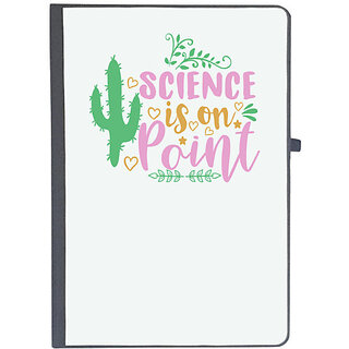                       UDNAG Ruled Notebook Diary 'Science | seience is on point', [A5 80Pages 80GSM]                                              