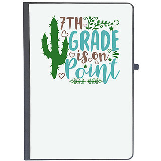                       UDNAG Ruled Notebook Diary 'Teacher Student | 7th grade is on point', [A5 80Pages 80GSM]                                              