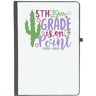                       UDNAG Ruled Notebook Diary 'Teacher Student | 5th grade is on point', [A5 80Pages 80GSM]                                              