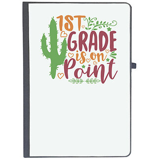                       UDNAG Ruled Notebook Diary 'Teacher Student | 1st grade is on point', [A5 80Pages 80GSM]                                              